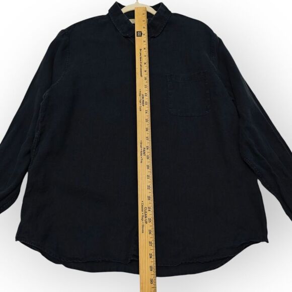 Everlane 100% Linen Men's Navy Casual Button Down Shirt Size L - Picture 6 of 9